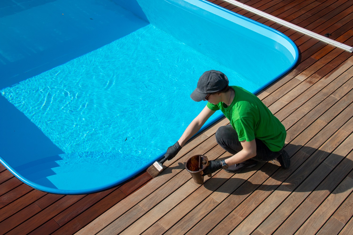 rivestimento piscina fuori terra legno